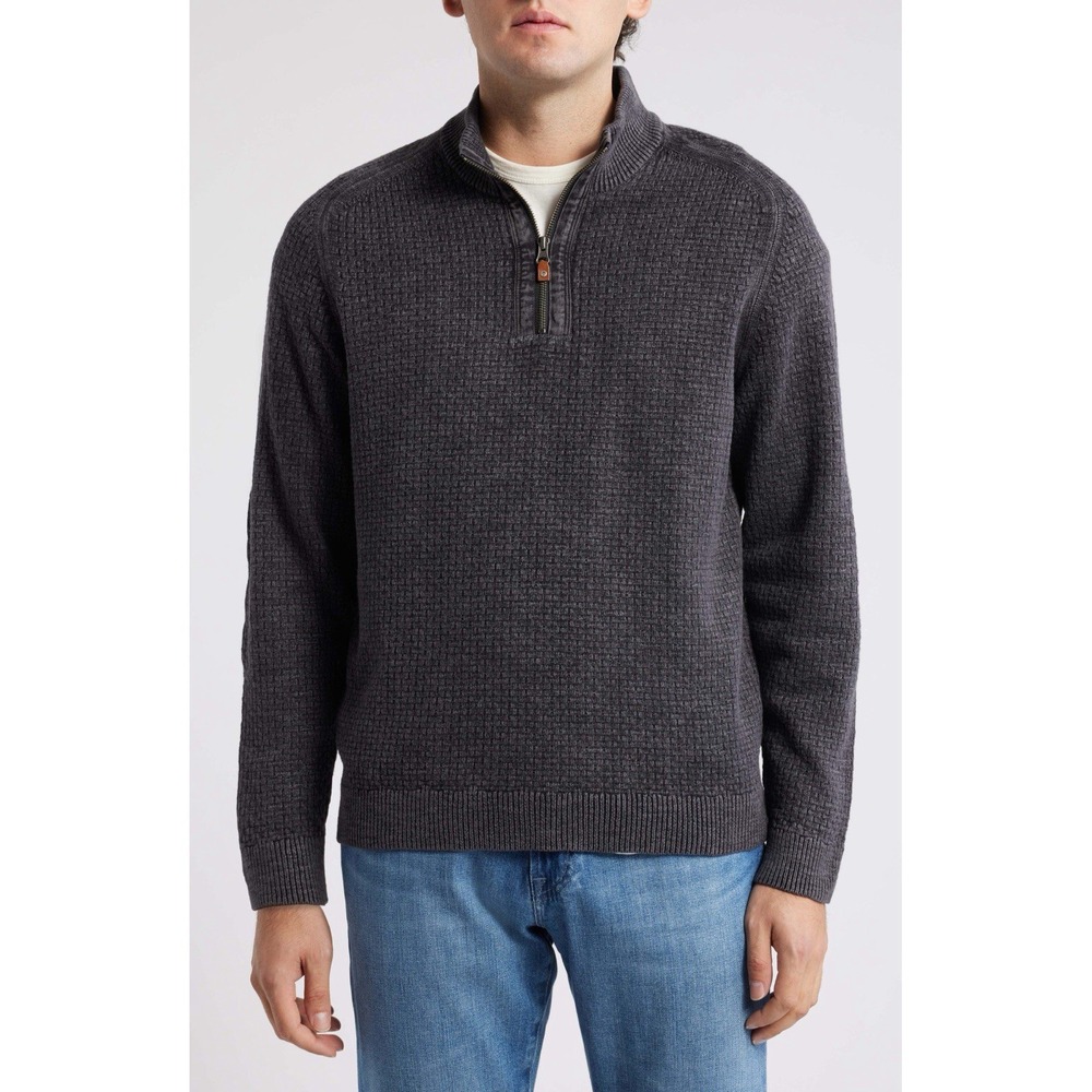 Tommy Bahama Sunbreak Half Zip Cotton Sweater Size Large